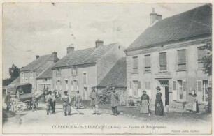 Foto von Coulonges-en-Tardenois. Postes et Télégraphes (Postkarte)