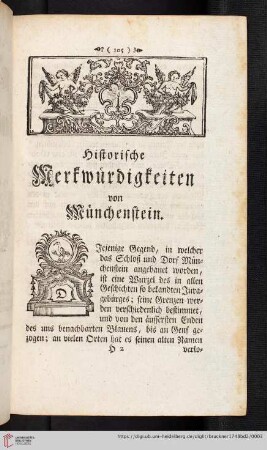Historische Merkwürdigkeiten von Münchenstein