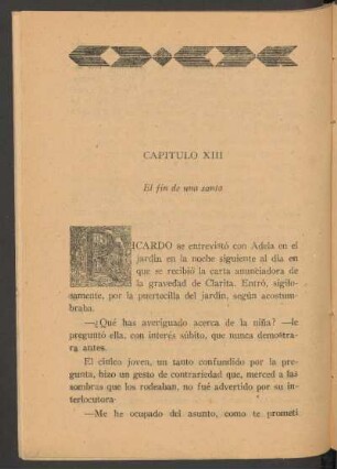 Capítulo [XIV] - El fin de una santa