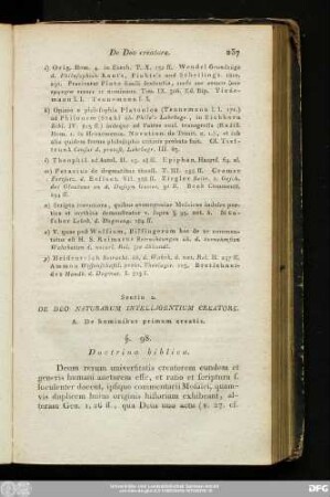 Sectio 2. De Deo Naturarum Intelligentium Creatore.