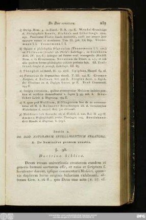 Sectio 2. De Deo Naturarum Intelligentium Creatore.