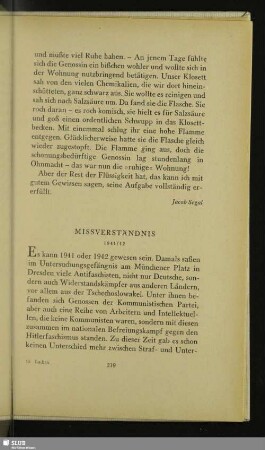 Missverständnis