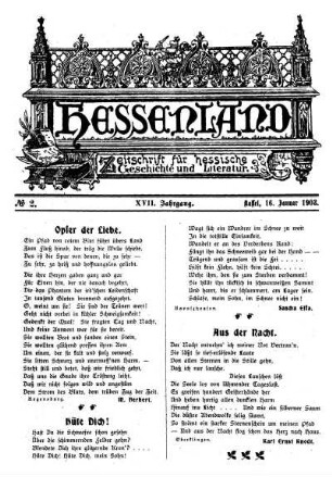 No. 2, 16. Januar 1903