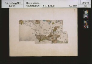 Erste Landvermessung des Kurstaates Sachsen von Matthias Oeder (1586-1607); Reproduktion zum 800. Regierungsjubiläum des Hauses Wettin