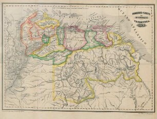 Codazzi's Karte der Republik Venezuela 1850