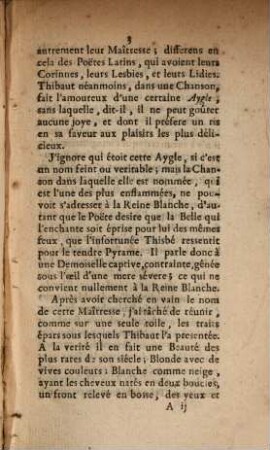 Examen critique des Historiens, qui ont prétendu que les chansons de Thibaut, Roy de Navarre, Comte de Champagne et de Brie, Palatin, s'adressoient à la Reine Blanche de Castille, Mere de Saint Louis