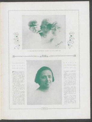 [Fotografía de] Sra. Celia Repetto de Montefiori y sus hijitos Jsé Carlos y Roberto Raul