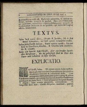 Textus. ... Explicatio.