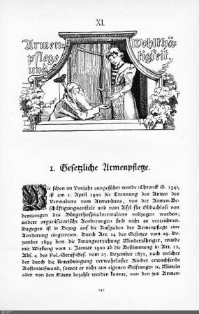 Armenpflege und Wohlthätigkeit.