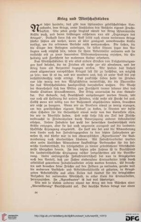 28: Krieg und Wirtschaftsleben