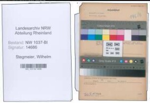 Entnazifizierung Wilhelm Stegmeier , geb. 07.01.1895 (Arbeiter)