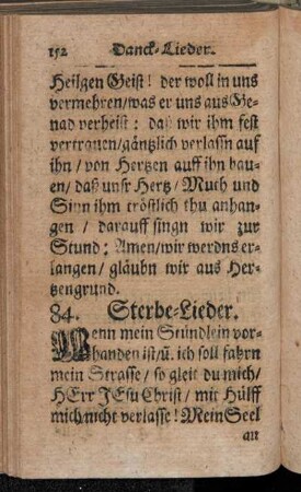 Sterbe-Lieder.