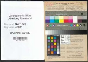 Entnazifizierung Gustav Bruening , geb. 15.04.1900 (Haendler)