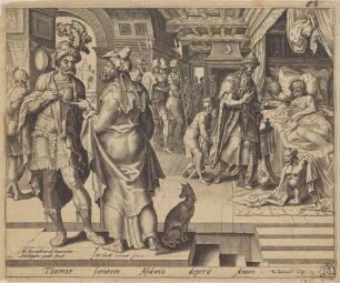 Jonadab berät Amnon, Blatt 1 aus der Folge "Die Geschichte von Tamar und Amnon"