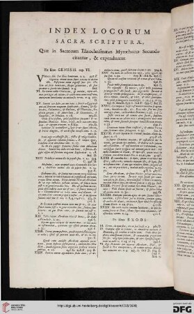 Index locorum sacrae scriptura