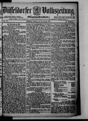 Düsseldorfer Volkszeitung. 1871-1872