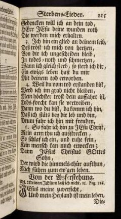 215-217, Von der Auferstehung