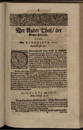 Der Ander Theil/ der Kirchen Historien