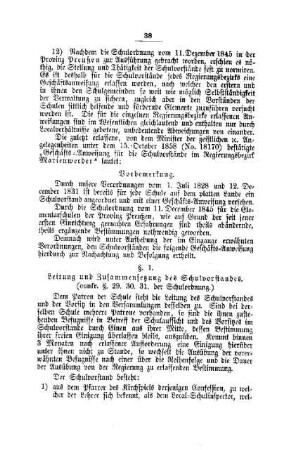 Geschäfts-Anweisung für die Schulvorstände im Regierungsbezirk Marienwerder : [IV. Elementarschulwesen]