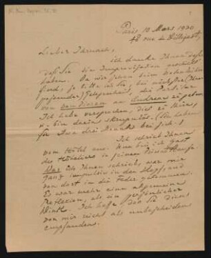 Brief an Philipp Jarnach : 10.03.1920