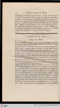 Article XV