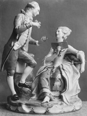 Herr und Dame im Gespräch