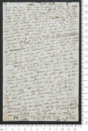 Brief von Madeleine de Chamisso an Charles de Chamisso