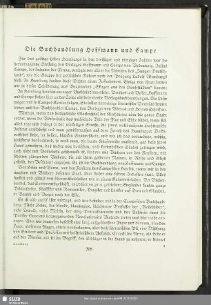 Die Buchhandlung Hoffmann und Campe