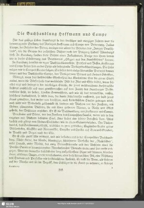 Die Buchhandlung Hoffmann und Campe