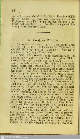Lausitzische Miscellen