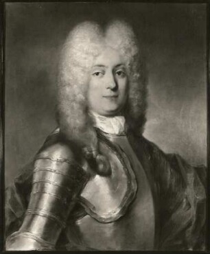 Ein Offizier (Mann in Rüstung) : "Ein Offizier (Mann in Rüstung)" (1765, R. Carriera; Pastell; Papier; 79 x 65 cm; Staatliche Kunstsammlungen Dresden (SKD))