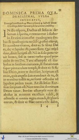 Dominicae Quadragesimae