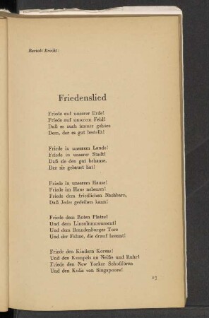 Friedenslied