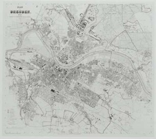 Plan von Dresden. 14. Auflage 1900 (ca. 1:10 000), hrsg. vom Vermessungsamt der Stadt Dresden