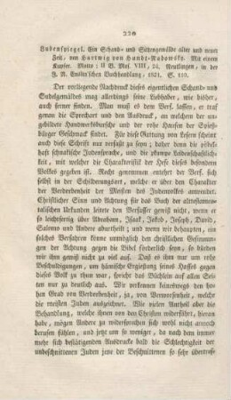 220-223 "Judenspiegel. Ein Schand- und Sittengemälde alter und neuer Zeit" von Hartwig v. Hundt-Radowsky