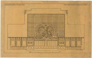 Billing, Hermann; St. Louis (Missouri, USA); Weltausstellung 1904, Raum Prof. Billing (Musikraum) - Wandabwicklung