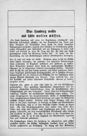 Was Hamburg wollte und hätte wollen müssen.