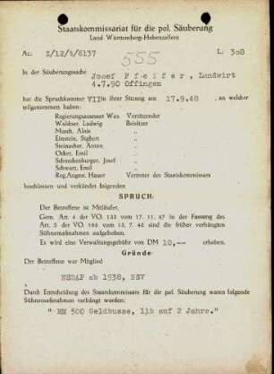 Pfeifer, Josef