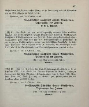 121. Ministerial-Bekanntmachung, betreffend Ersatzwahl eines Landesabgeordneten