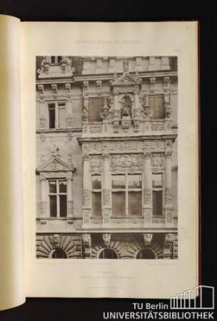 Tafel 22. Hamburg. Rathaus - Erker an der Nordseite