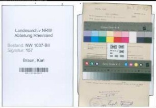 Entnazifizierung Karl Braun , geb. 26.07.1916 (Dreher)