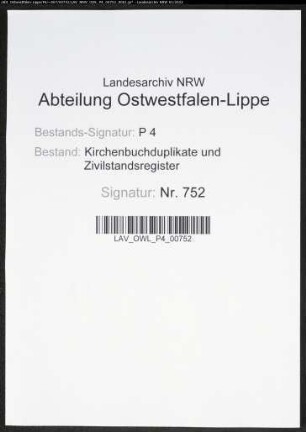 Kirchenbuchduplikat der katholischen Gemeinde Meschede (HT Taufen 1804, GHT Taufen 1805-1806, HT Taufen 1807, GHT 1808-1820). (Gemeinde: Meschede, katholische Gemeinde)