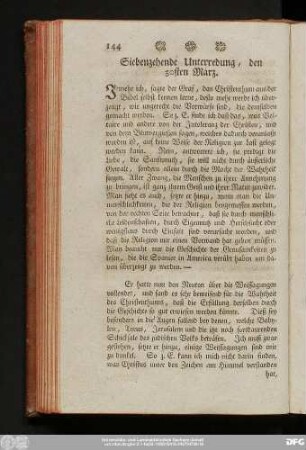 Siebenzehende Unterredung, den 30sten März.