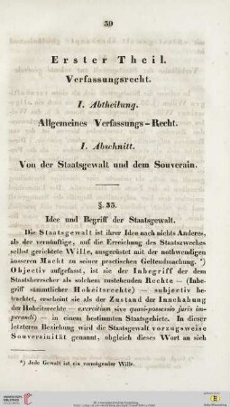 Erster Theil: Verfassungsrecht