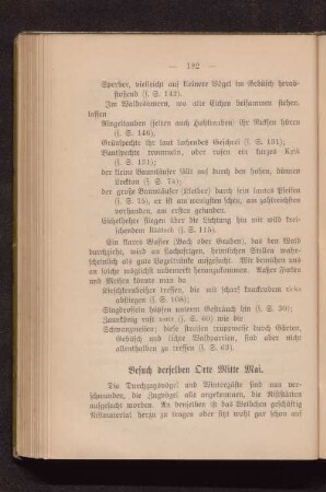 Besuch der selben Orte Mitte Mai.