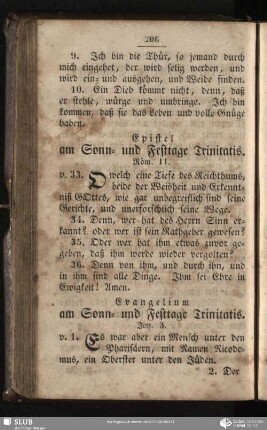 [Am Sonn- und Festtage Trinitatis]