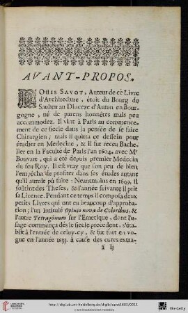 Avant-Propos