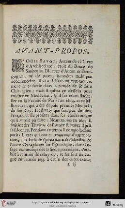 Avant-Propos