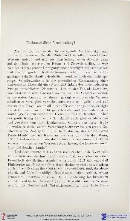 [Die Mathematik eine Geistes- oder Naturwissenschaft]