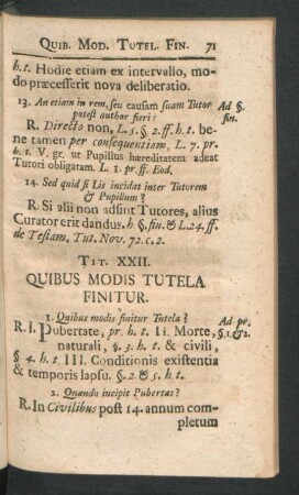 Tit. XXII. Quibus Modis Tutela Finitur
